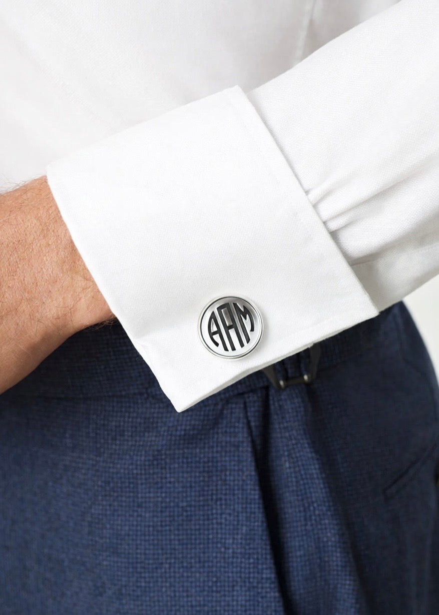 Customisable Cufflinks Sterling Silver