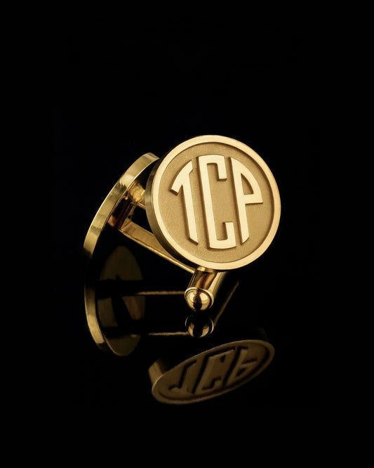 Customisable Cufflinks Gold Plated