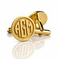 Personalised Cufflinks — Gold Plated Sterling Silver, Custom Engraved